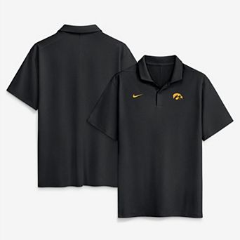 Men's Nike Black Iowa Hawkeyes Primetime Victory Plus Dri-FIT Polo