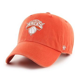 Unisex '47 Orange New York Knicks Color Pack Clean Up Adjustable Hat