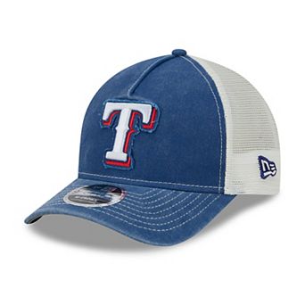 Men's New Era Royal Texas Rangers Fan 9FORTY A-Frame Trucker Adjustable Hat