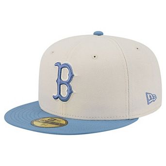 Men's New Era Cream/Light Blue Boston Red Sox Color Pack 59FIFTY Fitted Hat