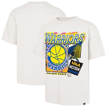 Men's '47 Cream Golden State Warriors City Paint Reed Foundation T-Shirt
