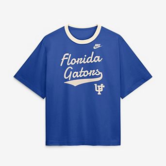 Women's Nike Royal Florida Gators Legacy Fight Song Boxy T-Shirt