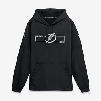 Men's Fanatics Black Tampa Bay Lightning Authentic Pro Rink Fleece Pullover Hoodie