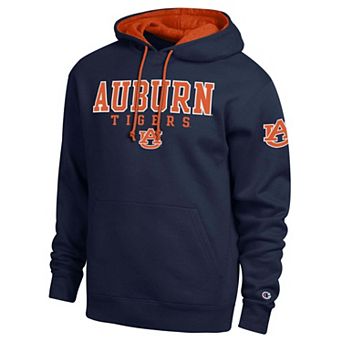Men's Champion Navy Auburn Tigers Contrast Hoodie