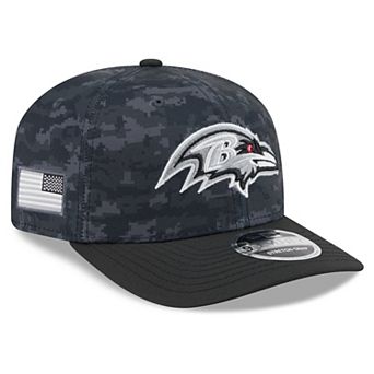 Youth New Era Black Baltimore Ravens 2026 Salute To Service 9SEVENTY Adjustable Hat