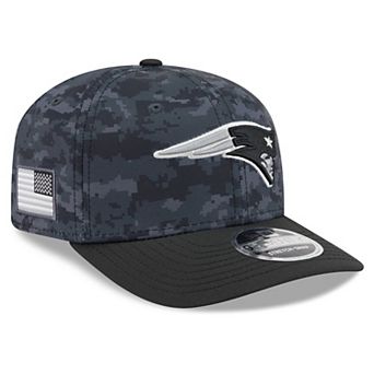 Men's New Era Black New England Patriots 2026 Salute To Service 9SEVENTY Adjustable Hat