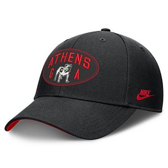Unisex Nike Black Georgia Bulldogs Legacy Letter & Location Rise Adjustable Hat