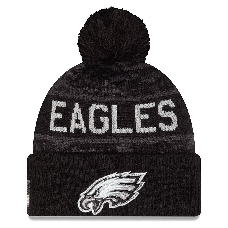 Youth New Era Black Philadelphia Eagles 2026 Salute To Service Cuffed ...