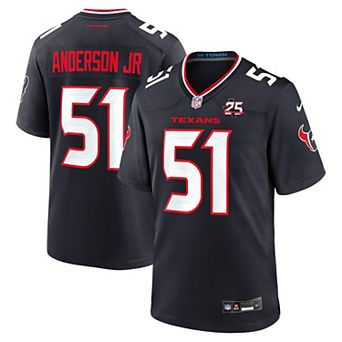 Men's Nike Will Anderson Jr. Navy Houston Texans Team 25th Season Game Jersey