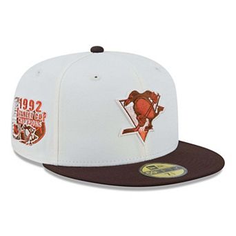 Men's New Era Cream Pittsburgh Penguins Pumpkin Spice 59FIFTY Fitted Hat