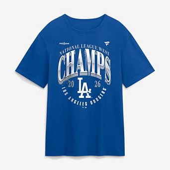 Men's Fanatics Royal Los Angeles Dodgers 2026 NL West Division Champions Locker Room T-Shirt