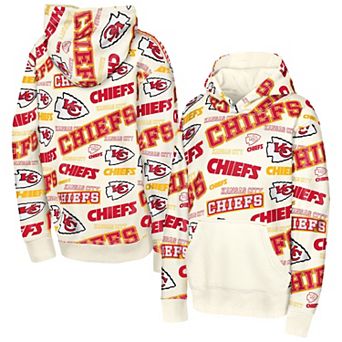 Youth Outerstuff Cream Kansas City Chiefs Shake & Bake Hoodie