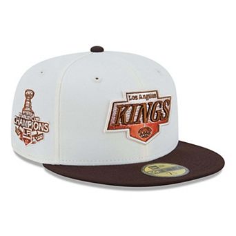 Men's New Era Cream Los Angeles Kings Pumpkin Spice 59FIFTY Fitted Hat