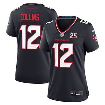 Women's Nike Nico Collins Navy Houston Texans Team 25th Season Game Jersey