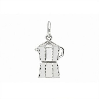 Belinda Jewelz Sterling Silver Cafetera Coffee Maker Charm
