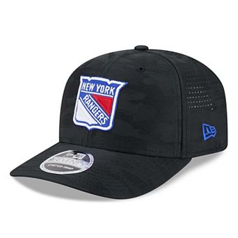 Men's New Era Black New York Rangers Camo 9SEVENTY Perforated Adjustable Hat