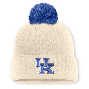 Unisex Nike Natural Kentucky Wildcats Campus Prep Script Cuffed Knit Hat with Pom