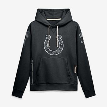 Women's Nike Black Indianapolis Colts 2026 Salute to Service Sideline Dri-FIT Pullover Hoodie