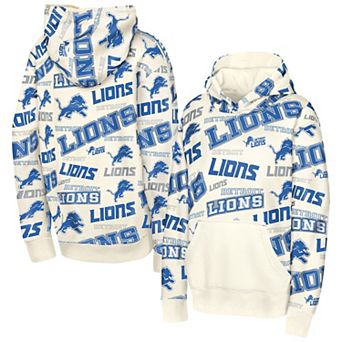 Youth Outerstuff Cream Detroit Lions Shake & Bake Hoodie