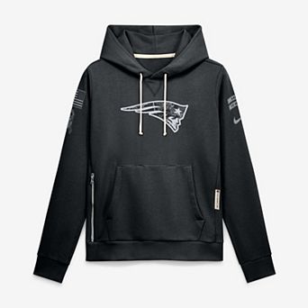Women's Nike Black New England Patriots 2026 Salute to Service Sideline Dri-FIT Pullover Hoodie