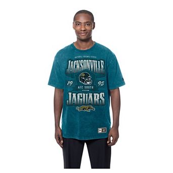Men's New Era Teal Jacksonville Jaguars Throwback Mineral Wash T-Shirt