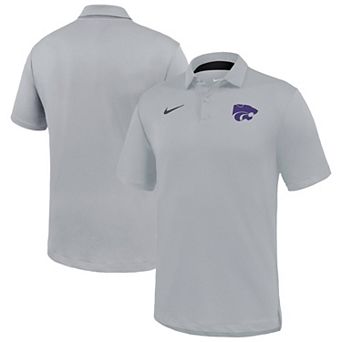 Men's Nike Gray Kansas State Wildcats Dri-FIT Tour Polo