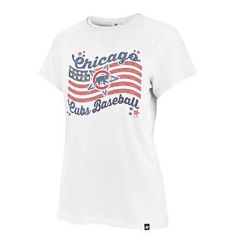 Women's '47 White Chicago Cubs Americana Regional Frankie T-Shirt