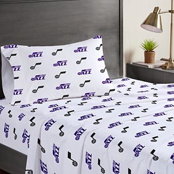 Pegasus Utah Jazz Three-Piece Twin Sheet Set