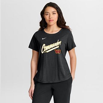 Women's Nike Black Washington Commanders Primetime Tri-Blend T-Shirt