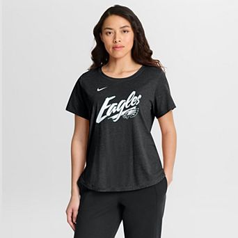 Women's Nike Black Philadelphia Eagles Primetime Tri-Blend T-Shirt
