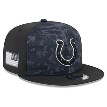 Men's New Era Black Indianapolis Colts 2026 Salute To Service 9FIFTY Snapback Hat