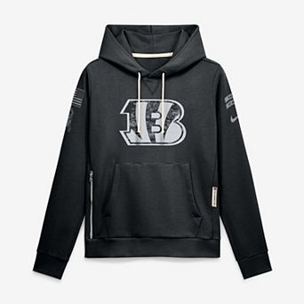 Women's Nike Black Cincinnati Bengals 2026 Salute to Service Sideline Dri-FIT Pullover Hoodie