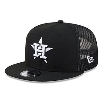 Men's New Era Black Houston Astros 9FIFTY Adjustable Trucker Hat