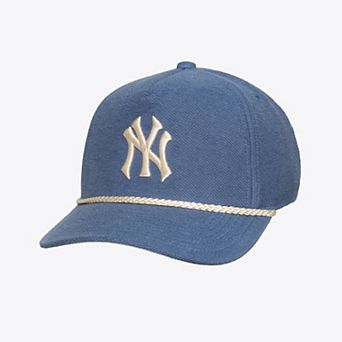 Men's Mitchell & Ness Navy New York Yankees Heritage Hues French Terry Snapback Hat