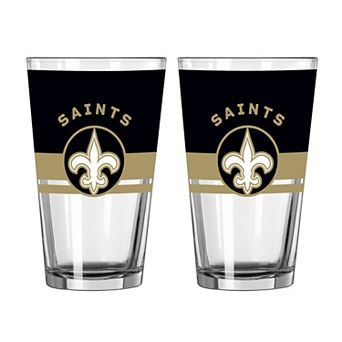 Logo Brands New Orleans Saints Two-Piece 16oz. Horizon Pint Glass Set