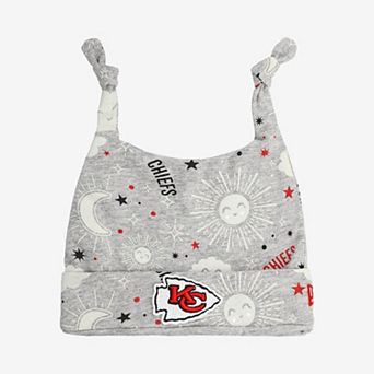 Infant New Era Heather Gray Kansas City Chiefs Sky Knit Hat