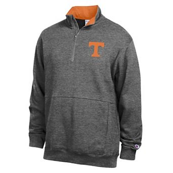 Men's Champion Charcoal Tennessee Volunteers Fleece Quarter-Zip Pullover