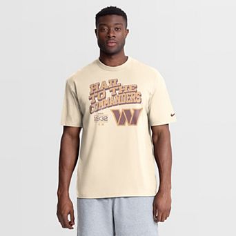 Men's Nike Natural Washington Commanders Vintage Mod Blown Away Max90 T-Shirt
