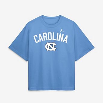Women's Nike Carolina Blue North Carolina Tar Heels Arch Logo Boxy T-Shirt