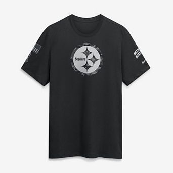 Men's Nike Black Pittsburgh Steelers 2026 Salute to Service Slub T-Shirt