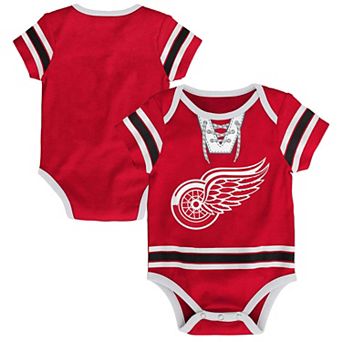 Newborn Outerstuff Red Detroit Red Wings Hockey Bodysuit
