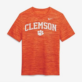Men's Nike Orange Clemson Tigers Primetime Arch Logo Velocity Dri-FIT T-Shirt