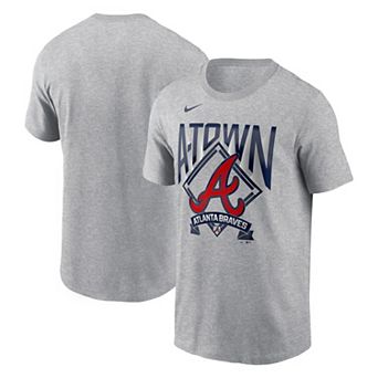 Men's Nike Heather Gray Atlanta Braves Local T-Shirt