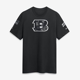 Men's Nike Black Cincinnati Bengals 2026 Salute to Service Slub T-Shirt