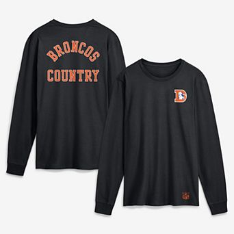 Men's Nike Black Denver Broncos Double Rewind Long Sleeve T-Shirt