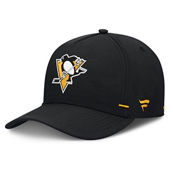 Men's Fanatics Black Pittsburgh Penguins Authentic Pro Rink Bar Tacks A-Frame Adjustable Hat