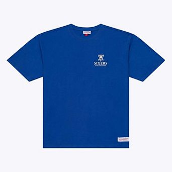 Men's Mitchell & Ness Royal Philadelphia 76ers Core Essentials T-Shirt
