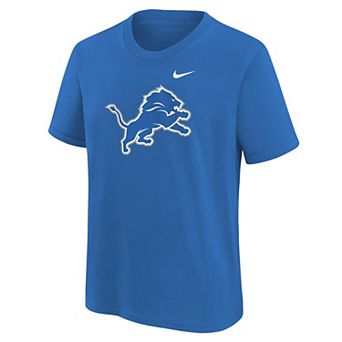 Youth Nike Blue Detroit Lions Logo T-Shirt