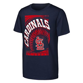 Youth Outerstuff Navy St. Louis Cardinals Speed Pitch T-Shirt