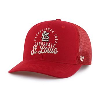 Men's '47 Red St. Louis Cardinals Pitstop Trucker Adjustable Hat